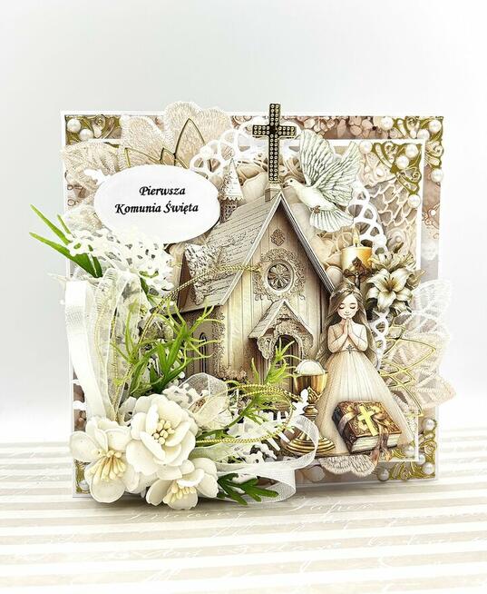 Pamiątka pierwszej Komunii Świętej dla dziewczynki