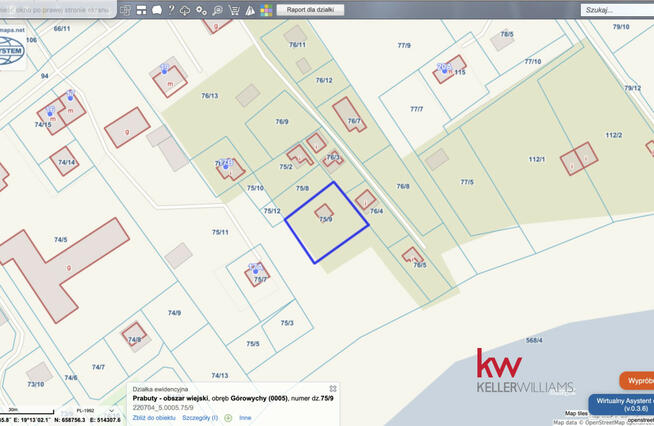 Działka rekreacyjna Górowychy gm. Prabuty,