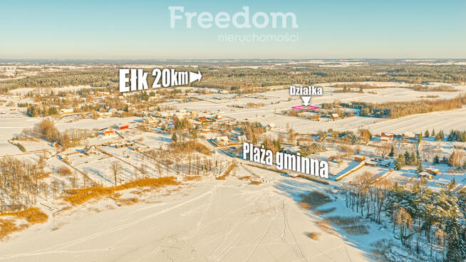 Działka pod dom/ rekreację – Liski, jezioro Garbas