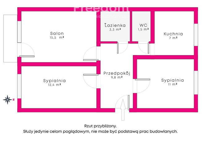 Przestronne 3-pok. w Koninie, ul.Hiacyntowa