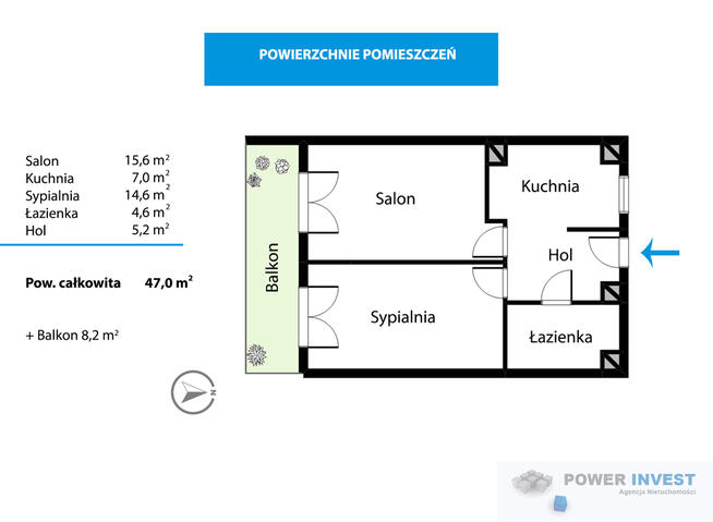 Dwa oddzielne pokoje - aleja Jana Pawła II