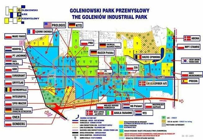 Działka przeznaczona pod produkcję, magazyny