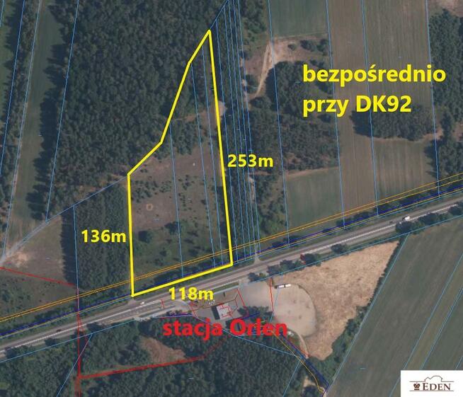 Działka przemysłowa Polaki gm. Kotuń