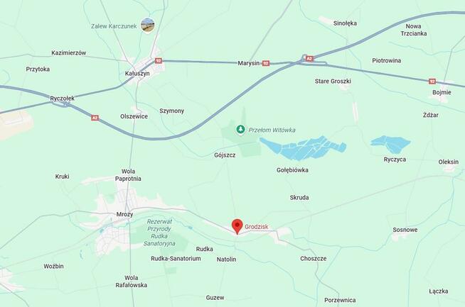 Działka budowlana Grodzisk gm. Mrozy, Siedlecka