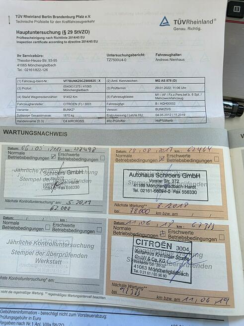 Citroen C4 Aircross 1.6 117ps Klimatyzacja PDC Alusy 16 Panoramadach Biala Perla Gwarancja