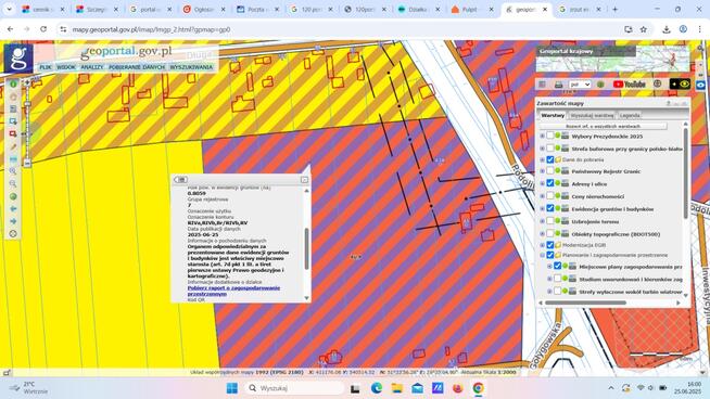 Działka budowlana przem.prod. Głuchów gmina Tuszyn