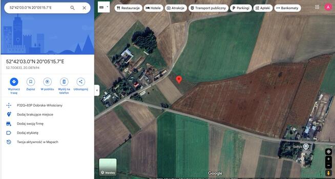 Działka z WZ 90km od Warszawy-Płońsk-Płock-Raciąż