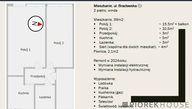 2-pokojowe mieszkanie na Pradze-Południe