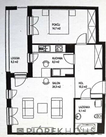 2-pokojowe mieszkanie na Wilanowie
