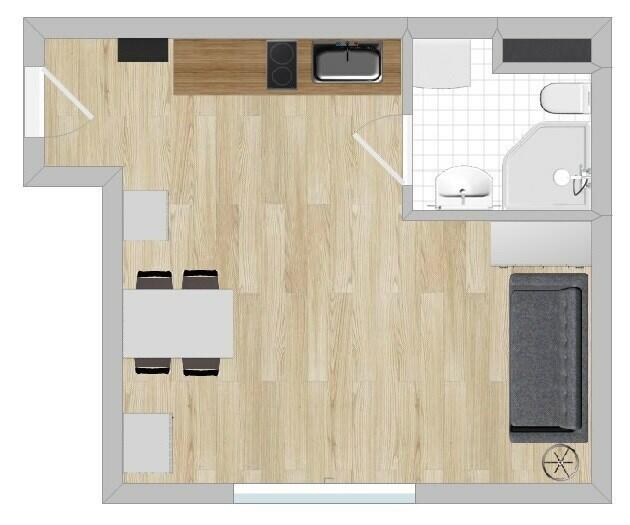 Targowa 55, Śródmieście, przytulna kawalerka