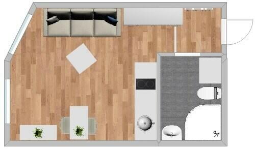 Pabianicka 35, Górna, jasna kawalerka