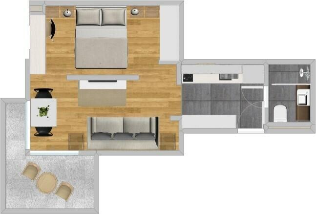 Mieszkanie z miejscem w garażu, 37m2- Nowolipie 7A