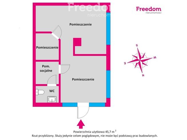 Lokal z witrynami, widoczny z chodnika i ulicy