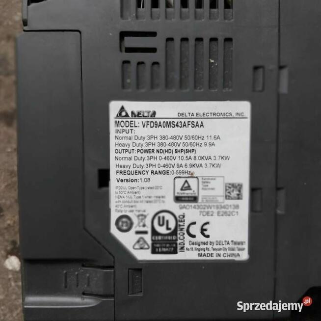 Falownik Delta VFD9A0MS43AFSAA