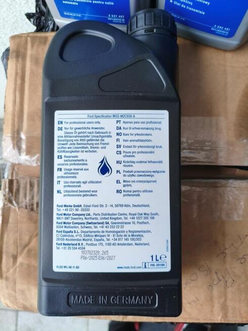 OLEJ AUTO. SKRZYNI BIEGÓW, UKŁADU WSPOMAGANIA FORD 1L