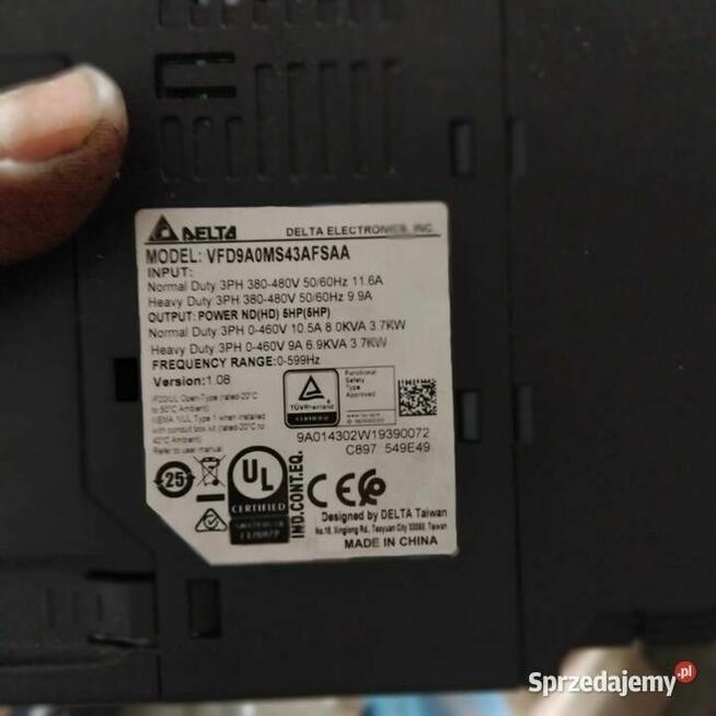 Falownik Delta VFD9A0MS43AFSAA