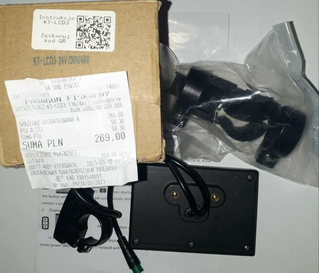 Rower elektryczny. Wyświetlacz. Okazja !!!