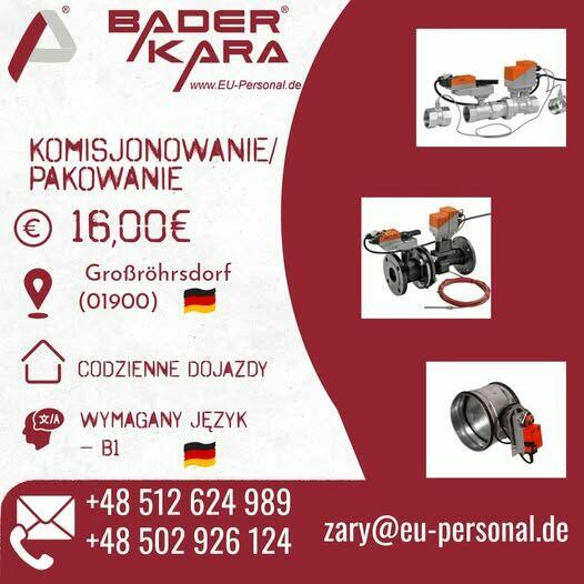 komisjonowanie/pakowanie/produkcja praca w Niemczech