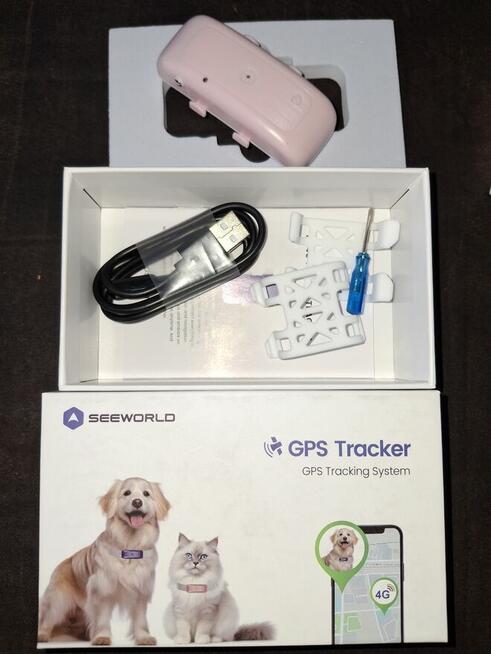 Lokalizator GPS dla Psa Kota SEEWORLD 4G | Nowy | Komplet