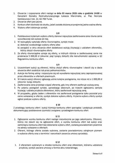 Syndyk sprzeda nieruchomość niezabudowaną we wsi Całowanie,