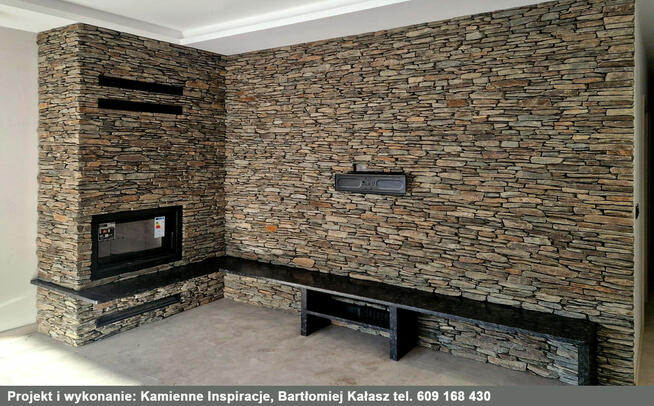 Kamień murowy mniejszy (solidny łupek szarogłazowy)