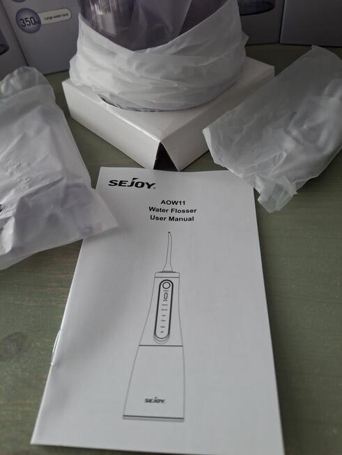 Irygator do zębów SEJOY AOW11 – Nowy, 350ml, 5 trybów (Fiole