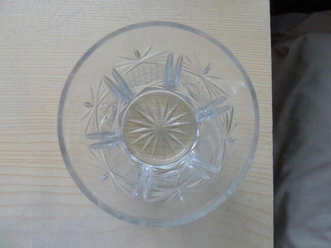 3 kryształowe, zdobione szklanki Zawiercie do drinków