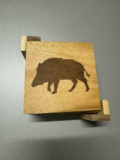 Unikatowe podkładki pod napoje z drewna egzotycznego