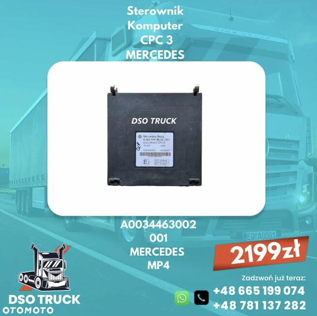 Sterownik Komputer Modul CPC3 A0034466002 A0034463002 Merced