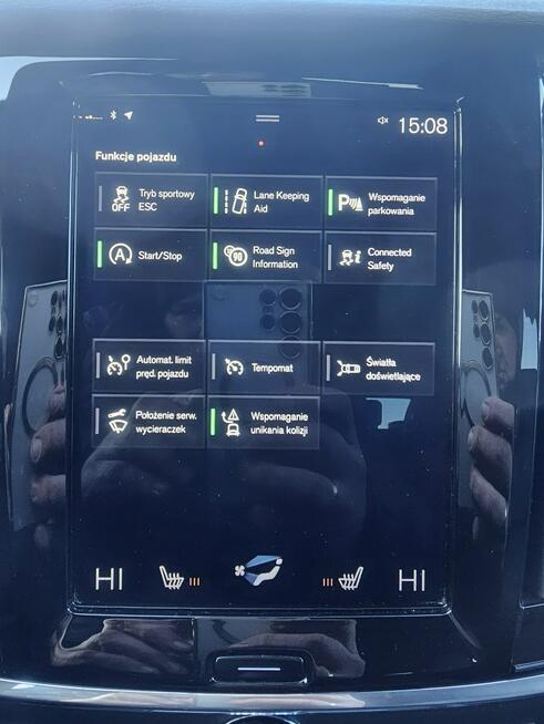 Volvo V90 2.0 benz T5 250PS 119tys km Skóra ACC AutoPilot BEZWYPADEK