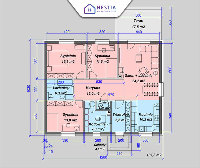 Dom wolnostojący z dużą działką 1200m²!