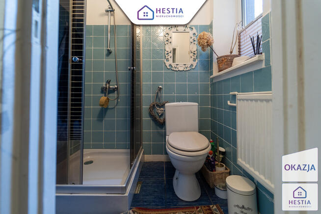 Bliźniak z ogrodem, balkonami i piwnicą.