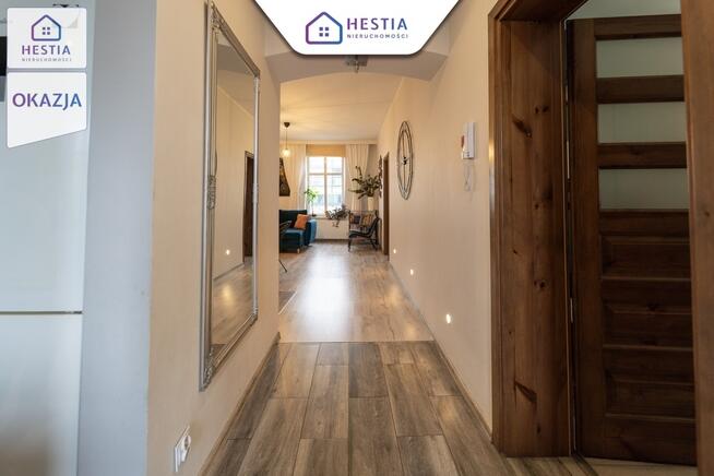 Mieszkanie na 1 pietrze w ścisłym centrum miasta.