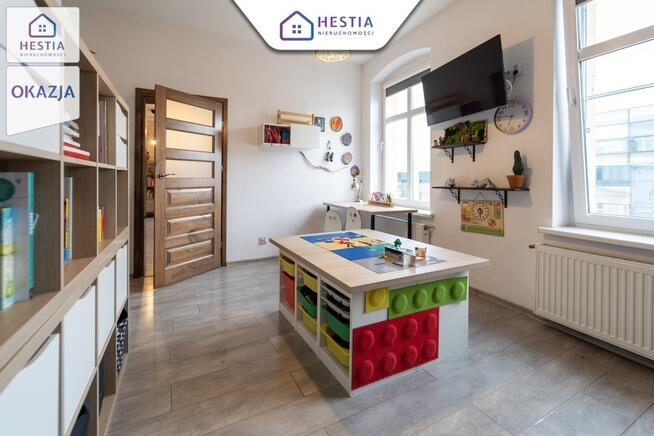 Mieszkanie na 1 pietrze w ścisłym centrum miasta.