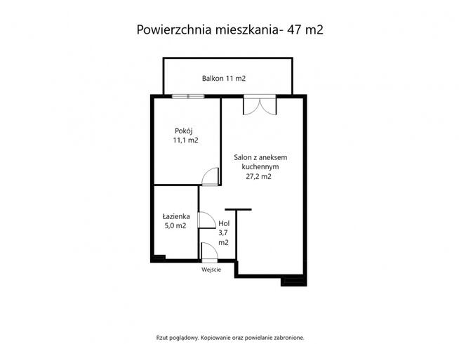 Mieszkanie 47 m2 Warszawa Wilanów / Kameralna willowa zabudowa. Cisza i spokój.