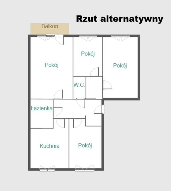 przestronne, balkon, możliwość zmiany układu