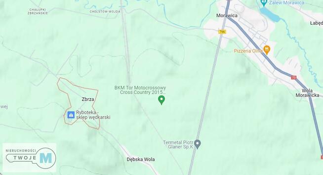 Działka rekreacyjna Morawica Zbrza