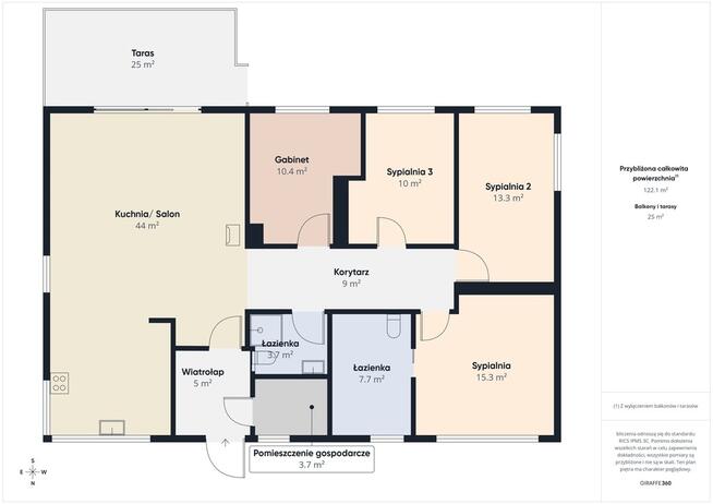 Dom parterowy w otulinie lasu