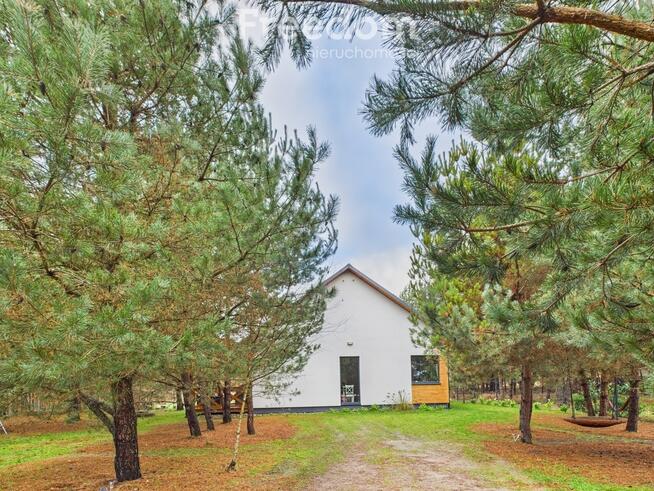 Dom parterowy w otulinie lasu