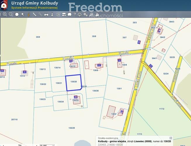 Działka budowlana – 250 m2 zabudowy !