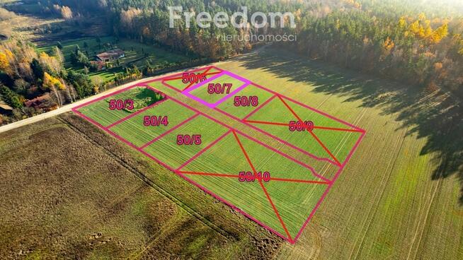 Działka budowlana z usługami blisko lasu !