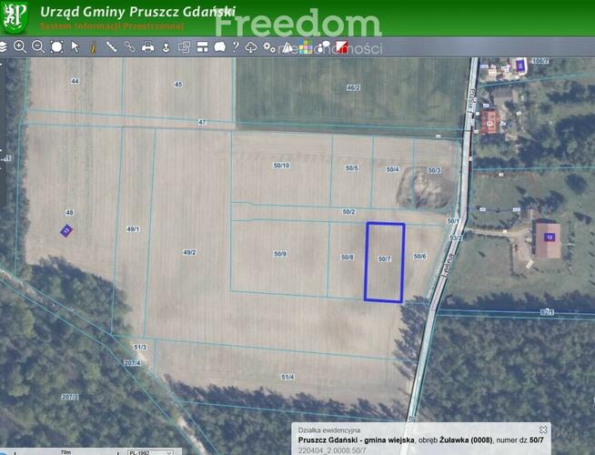 Działka budowlana z usługami blisko lasu !