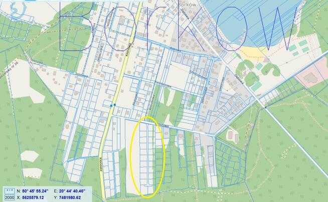 Działka budowlana Daleszyce Borków, Brzozowa