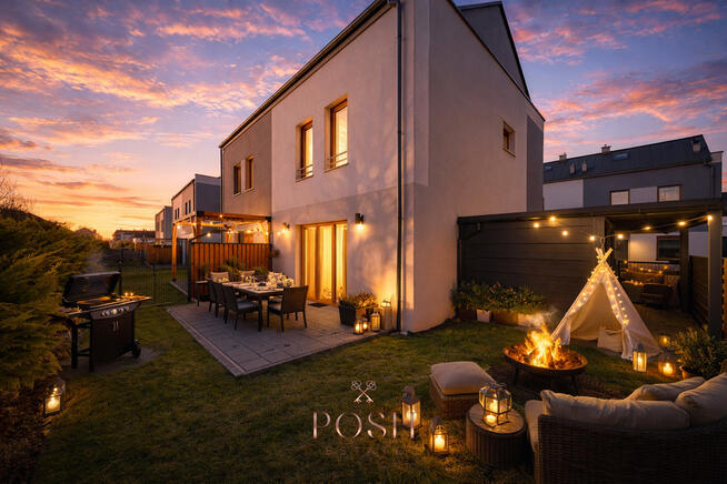 Rataje | Bliźniak do zamieszkania! Ogród | Pergola