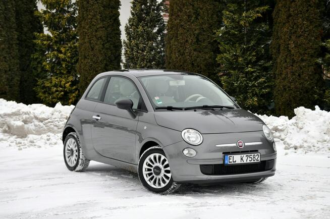 Fiat 500 1.2i(69KM)*Panorama*Klimatyzacja*Welur*Chrom*I Właściciel*Alu16"ASO