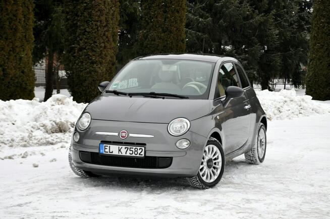 Fiat 500 1.2i(69KM)*Panorama*Klimatyzacja*Welur*Chrom*I Właściciel*Alu16"ASO