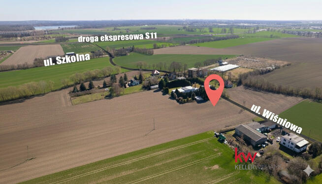 Działka budowlana Kobylniki gm. Rokietnica, Wiśniowa