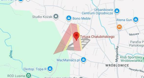 Działka budowlana Kraków Podgórze, Swoszowice, Chałubińskiego