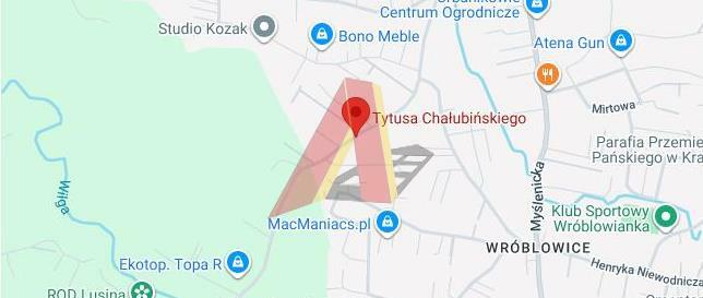 Działka budowlana Kraków Podgórze, Swoszowice, Chałubińskiego