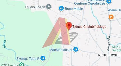 Działka budowlana Kraków Podgórze, Swoszowice, Chałubińskiego